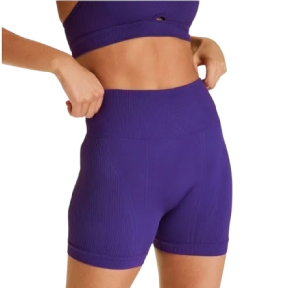 ALALA Seamless Barre Shorts NWT Purple - Picture 14 of 14